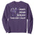 Military Kids Military Child Sweatshirt Camo American Flag USA Camouflage TS10 Purple Print Your Wear