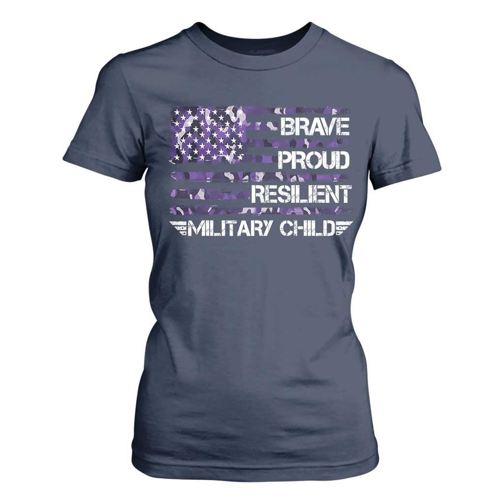 Military Kids Military Child T Shirt For Women Camo American Flag USA Camouflage TS10 Navy Print Your Wear