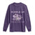 Purple Up For Military Kids Long Sleeve Shirt Military Child Month Army Dinosaur Dino TS10 Purple Print Your Wear