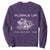 Purple Up For Military Kids Sweatshirt Military Child Month Army Dinosaur Dino TS10 Purple Print Your Wear