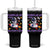 Purple Up For Military Kids Tumbler With Handle Military Child Month Astronaut Funny TS10 One Size: 40 oz Black Print Your Wear