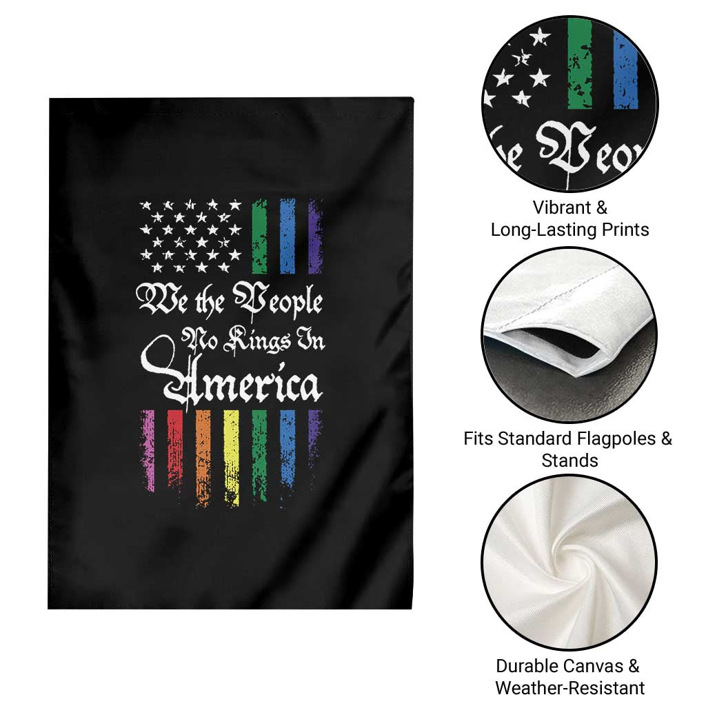 We The People No Kings In America Garden Flag LGBTQ Rainbow USA Flag Gay Pride LGBT Ally TS10 Print Your Wear