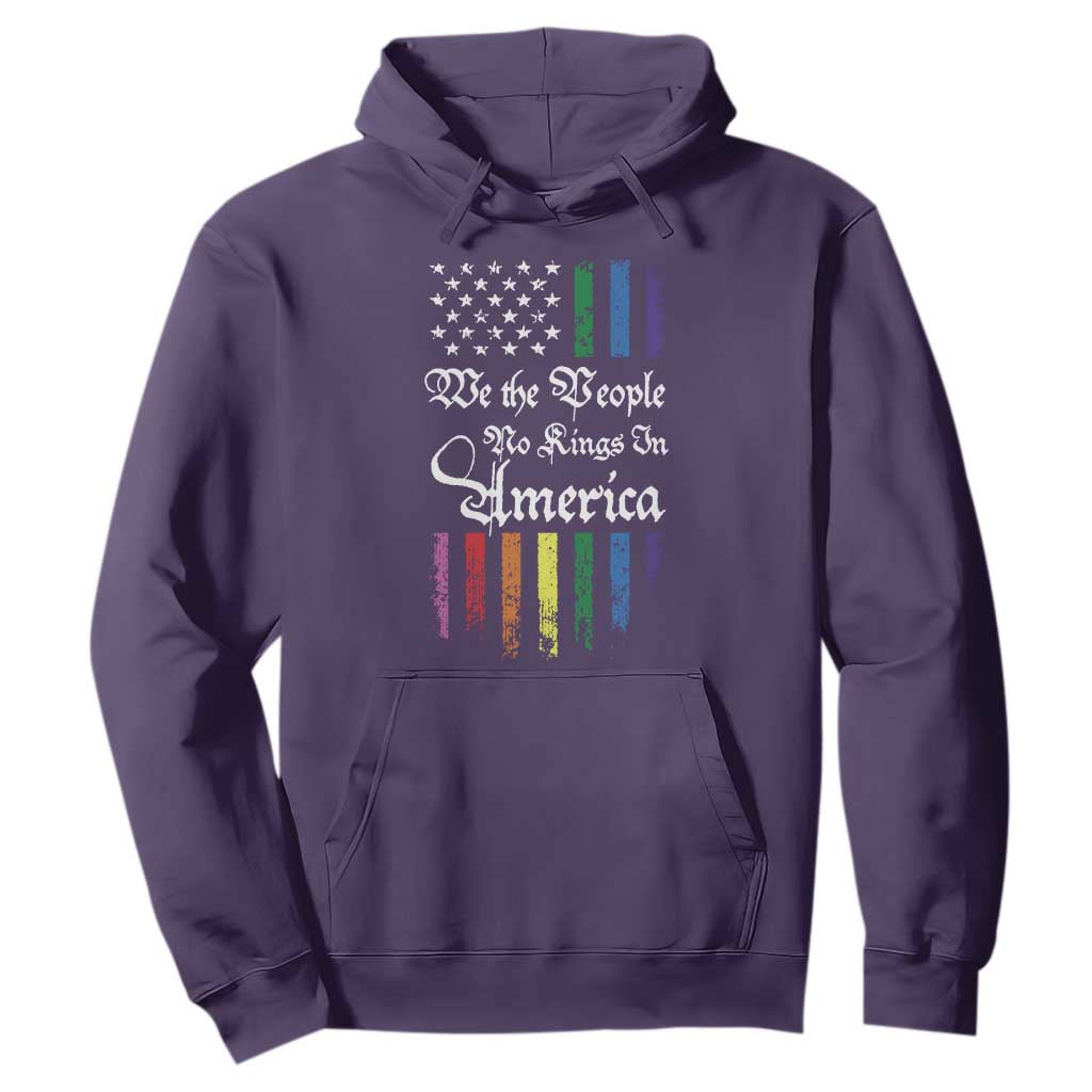 We The People No Kings In America Hoodie LGBTQ Rainbow USA Flag Gay Pride LGBT Ally TS10 Purple Print Your Wear