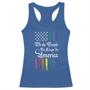 We The People No Kings In America Racerback Tank Top LGBTQ Rainbow USA Flag Gay Pride LGBT Ally TS10 Royal Blue Print Your Wear