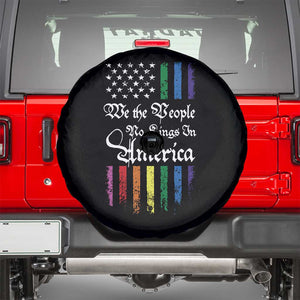 We The People No Kings In America Spare Tire Cover LGBTQ Rainbow USA Flag Gay Pride LGBT Ally TS10 Black Print Your Wear