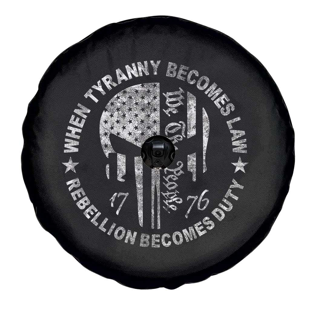 When Tyranny Becomes Law Rebellion Becomes Duty Spare Tire Cover We The People 1776 American Flag TS10 Print Your Wear