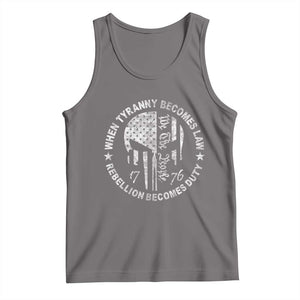 When Tyranny Becomes Law Rebellion Becomes Duty Tank Top We The People 1776 American Flag TS10 Deep Heather Print Your Wear