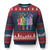Retro 8647 Ugly Christmas Sweater Foxtrots Delta Tangos Book Flower TS10 Navy Red Print Your Wear