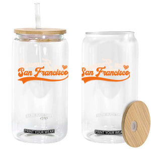 San Francisco Glass Can SF Varsity California Script Vintage Sports Jersey Style TS10 Print Your Wear