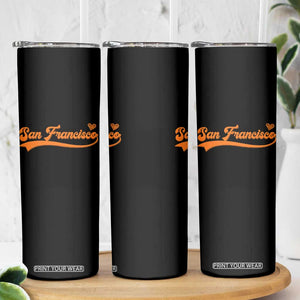 San Francisco Skinny Tumbler SF Varsity California Script Vintage Sports Jersey Style TS10 Print Your Wear