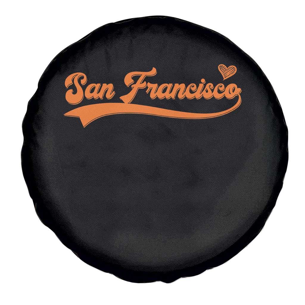 San Francisco Spare Tire Cover SF Varsity California Script Vintage Sports Jersey Style TS10 Print Your Wear