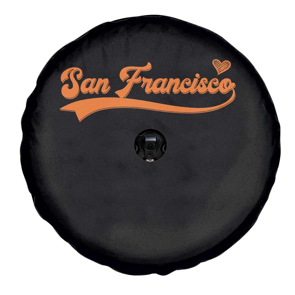 San Francisco Spare Tire Cover SF Varsity California Script Vintage Sports Jersey Style TS10 Print Your Wear