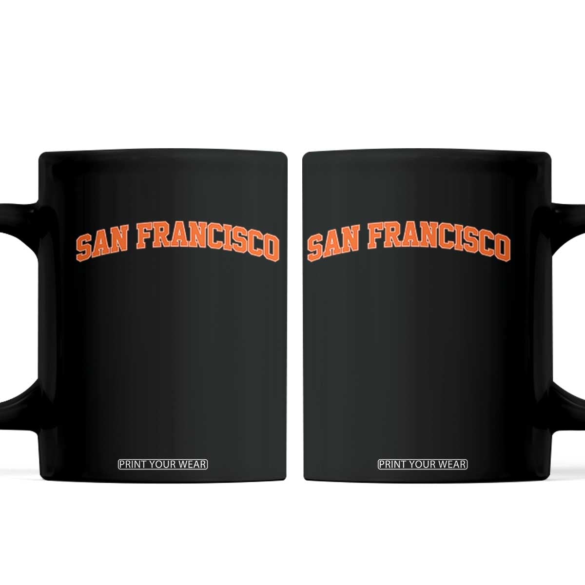 San Francisco Coffee Mug California SF Varsity Vintage Sports Jersey Style TS10 Black Print Your Wear