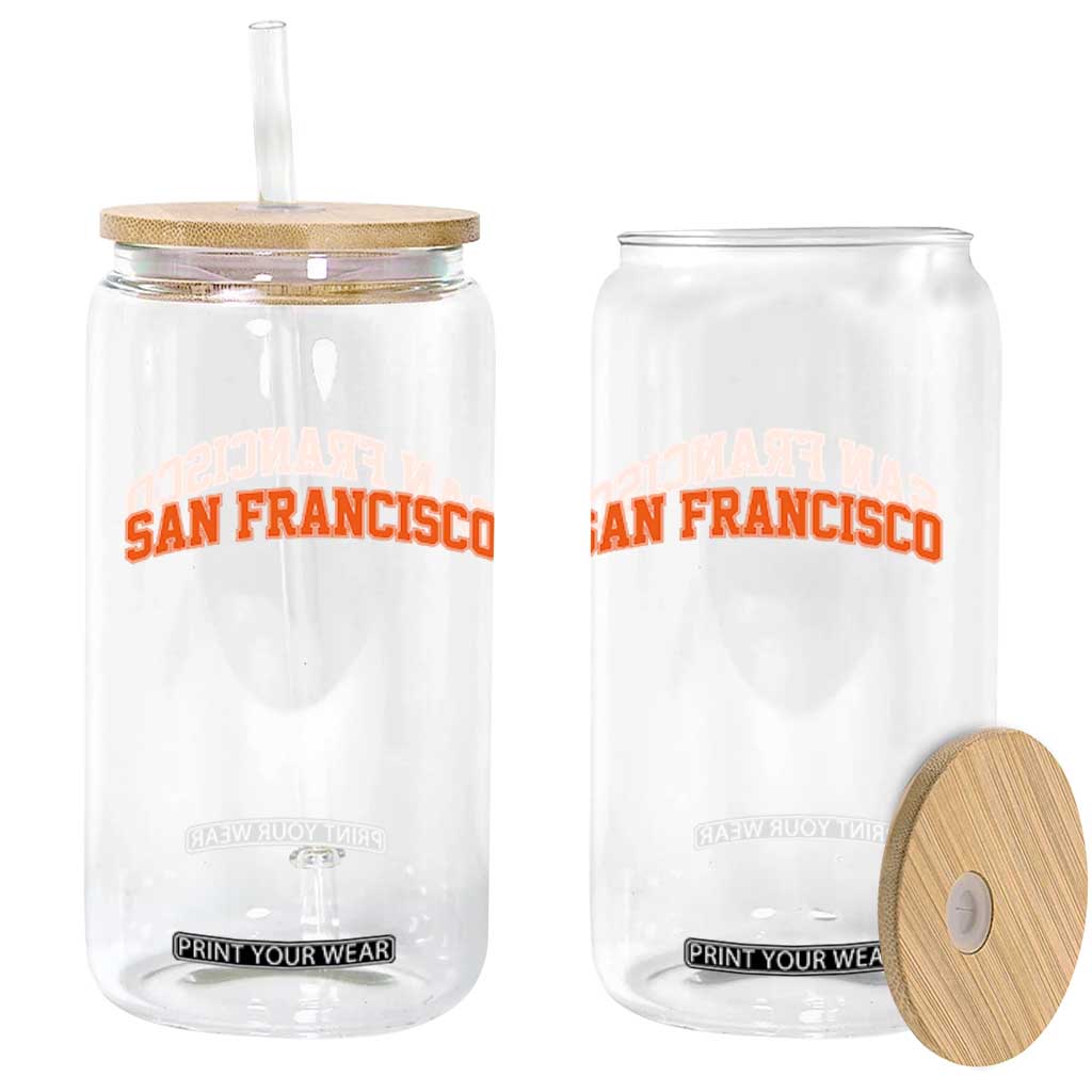 San Francisco Glass Can California SF Varsity Vintage Sports Jersey Style TS10 Print Your Wear