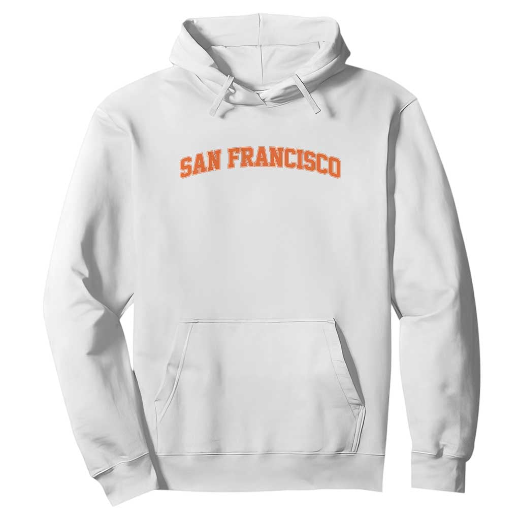 San Francisco Hoodie California SF Varsity Vintage Sports Jersey Style TS10 White Print Your Wear