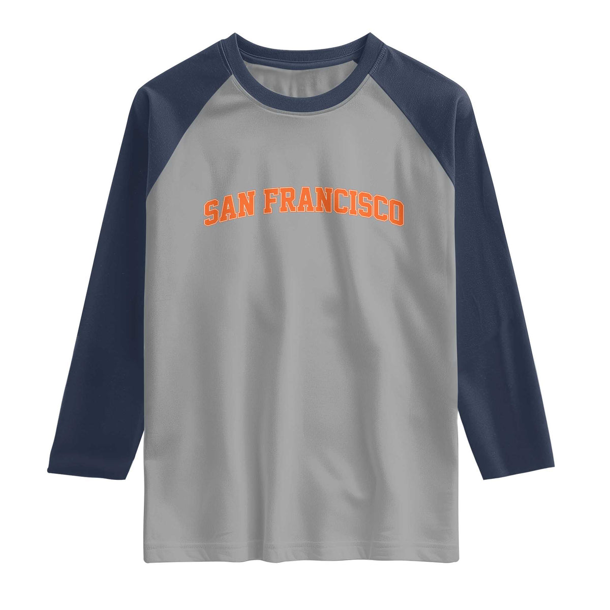 San Francisco Raglan Shirt California SF Varsity Vintage Sports Jersey Style TS10 Sport Gray Navy Print Your Wear
