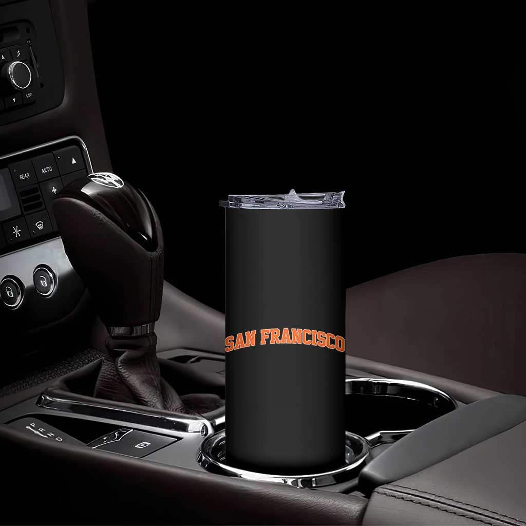 San Francisco Skinny Tumbler California SF Varsity Vintage Sports Jersey Style TS10 Print Your Wear