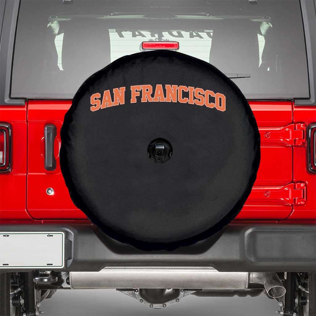 San Francisco Spare Tire Cover California SF Varsity Vintage Sports Jersey Style TS10 Black Print Your Wear