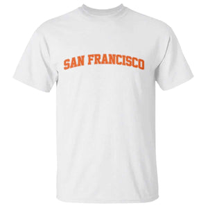 San Francisco T Shirt California SF Varsity Vintage Sports Jersey Style TS10 White Print Your Wear