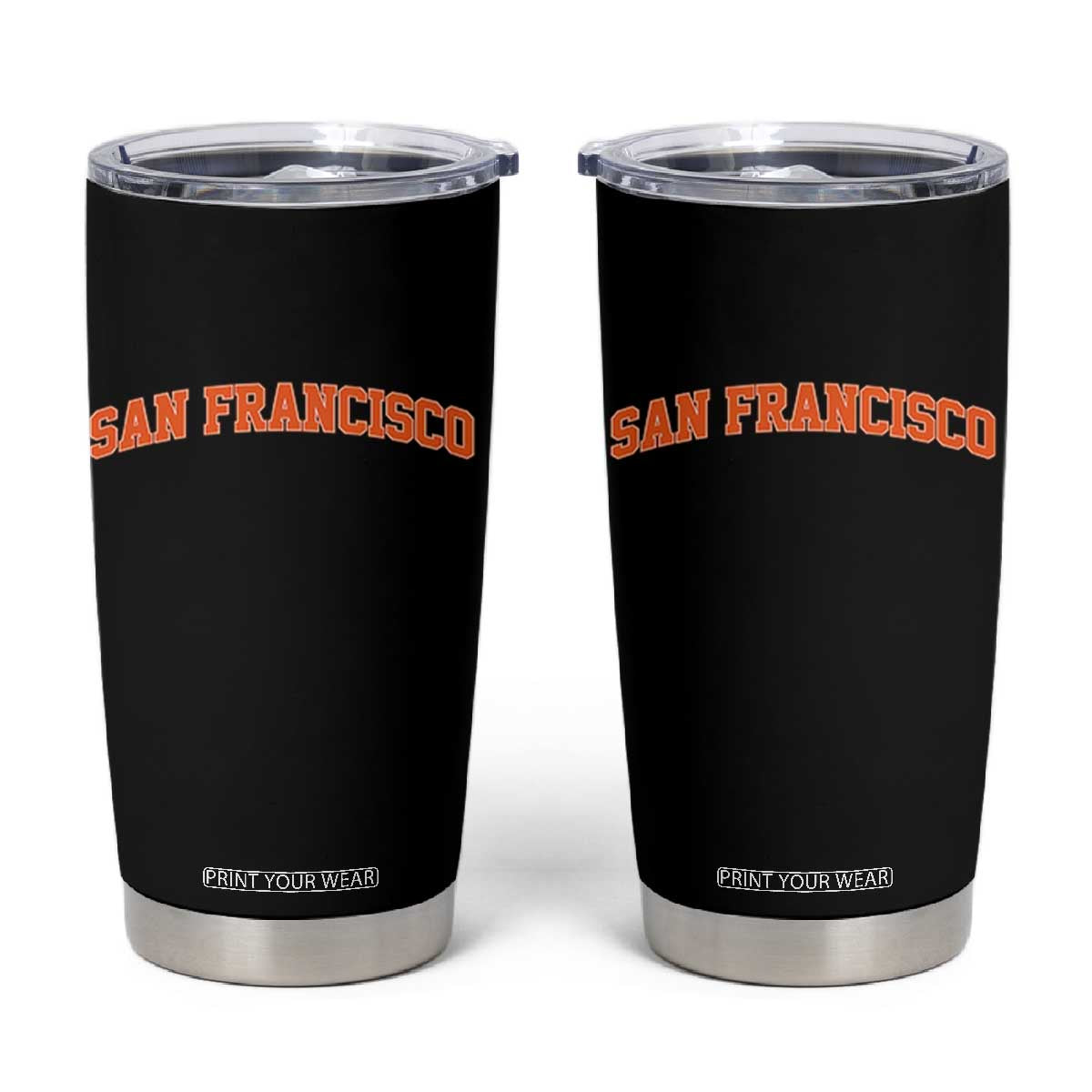 San Francisco Tumbler Cup California SF Varsity Vintage Sports Jersey Style TS10 Black Print Your Wear