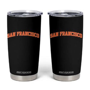 San Francisco Tumbler Cup California SF Varsity Vintage Sports Jersey Style TS10 Black Print Your Wear