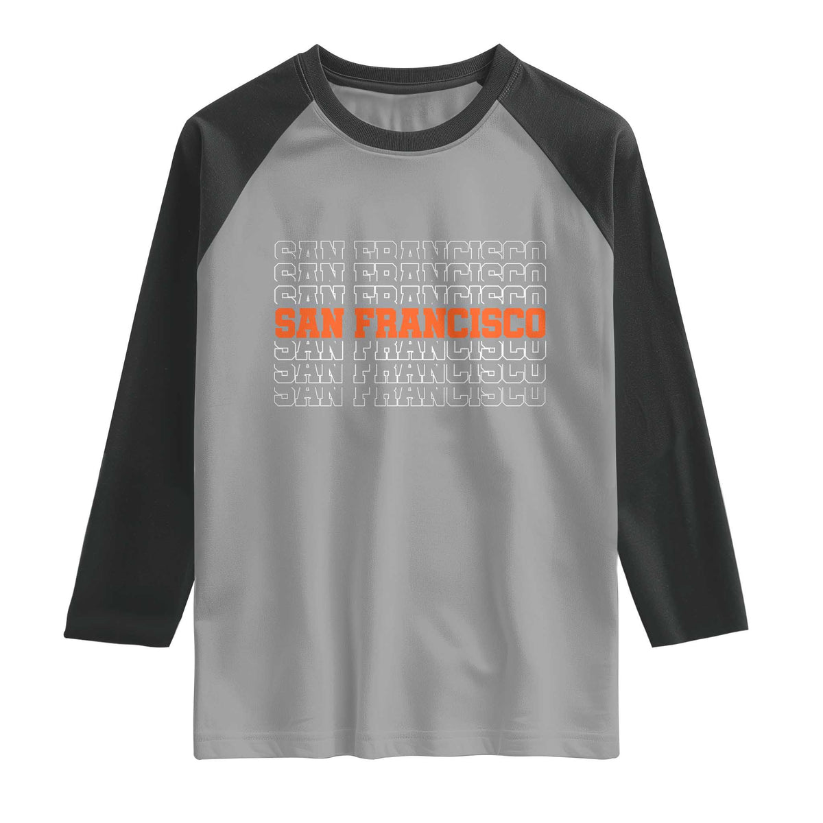 Vintage San Francisco Raglan Shirt California SF Retro Sports Style TS10 Sport Gray Black Print Your Wear