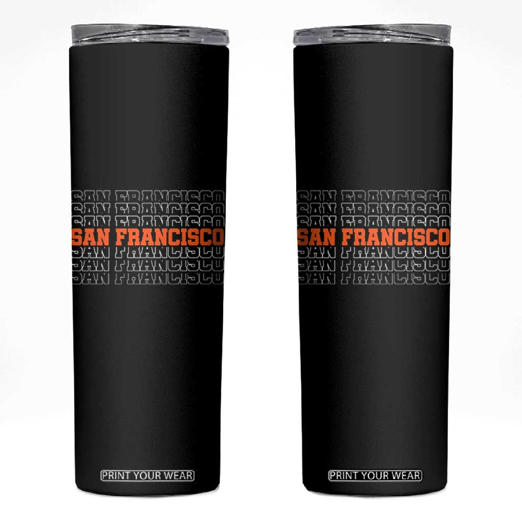 Vintage San Francisco Skinny Tumbler California SF Retro Sports Style TS10 Black Print Your Wear