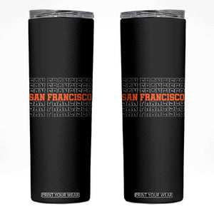 Vintage San Francisco Skinny Tumbler California SF Retro Sports Style TS10 Black Print Your Wear