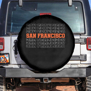 Vintage San Francisco Spare Tire Cover California SF Retro Sports Style TS10 No hole Black Print Your Wear