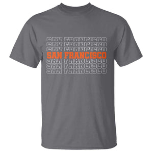Vintage San Francisco T Shirt California SF Retro Sports Style TS10 Charcoal Print Your Wear