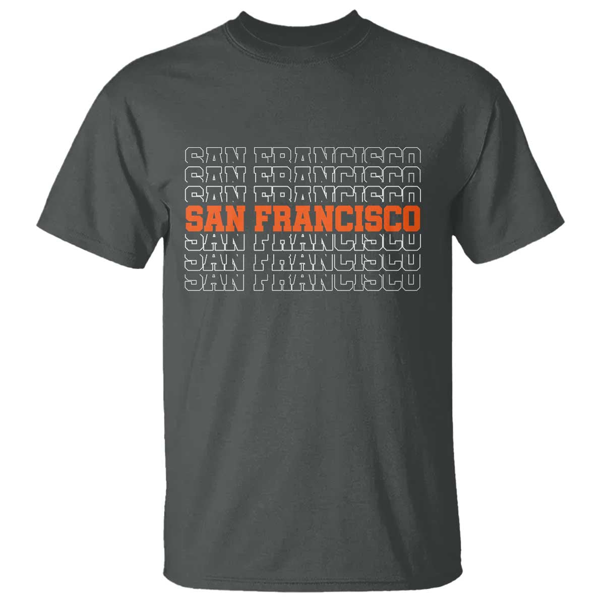 Vintage San Francisco T Shirt California SF Retro Sports Style TS10 Dark Heather Print Your Wear