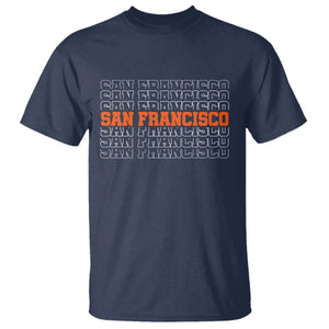 Vintage San Francisco T Shirt California SF Retro Sports Style TS10 Navy Print Your Wear