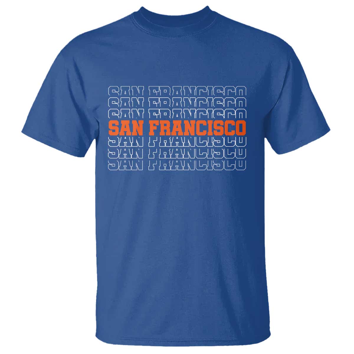 Vintage San Francisco T Shirt California SF Retro Sports Style TS10 Royal Blue Print Your Wear