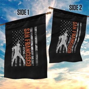 San Francisco Garden Flag SF Baseball Player American Flag USA Camo Patriotic TS10 Print Your Wear