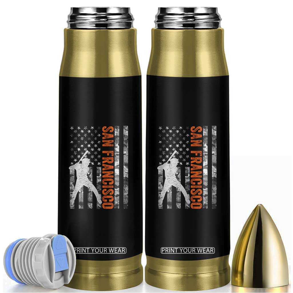 San Francisco Bullet Tumbler SF Baseball Player American Flag USA Camo Patriotic TS10 Black Print Your Wear