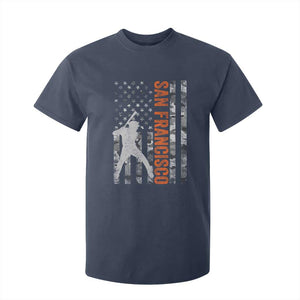 San Francisco T Shirt For Kid SF Baseball Player American Flag USA Camo Patriotic TS10 Navy Print Your Wear