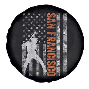 San Francisco Spare Tire Cover SF Baseball Player American Flag USA Camo Patriotic TS10 Print Your Wear