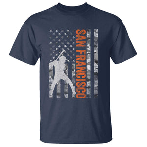 San Francisco T Shirt SF Baseball Player American Flag USA Camo Patriotic TS10 Navy Print Your Wear