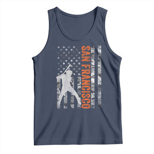 San Francisco Tank Top SF Baseball Player American Flag USA Camo Patriotic TS10 Navy Print Your Wear