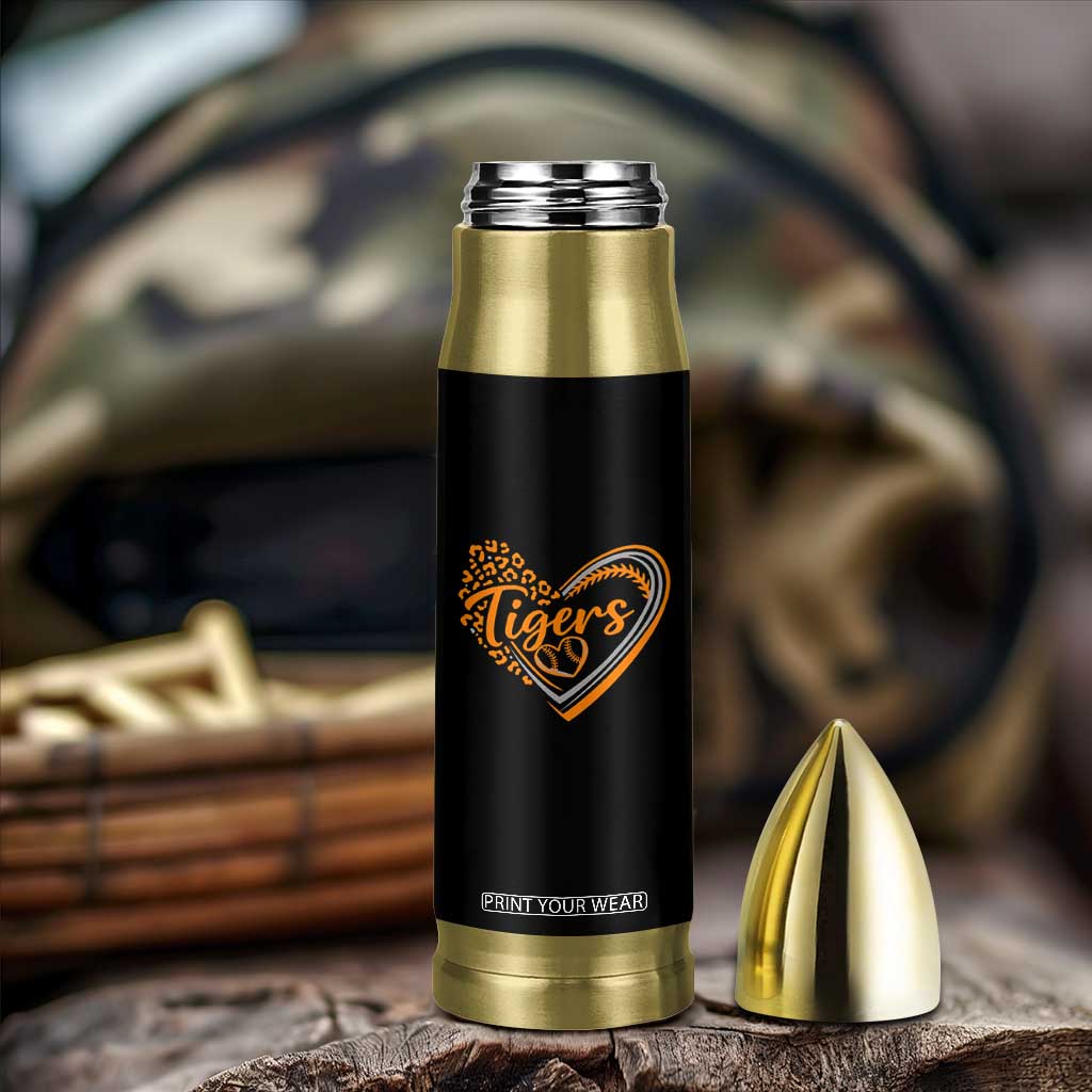 Vintage Tiger Bullet Tumbler Sports Fan Team Spirit Mascot Cute Leopard Heart TS10 Print Your Wear