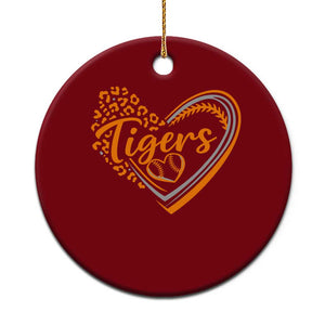 Vintage Tiger Ceramic Ornament Sports Fan Team Spirit Mascot Cute Leopard Heart TS10 1pc Red Print Your Wear
