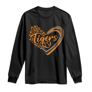 Vintage Tiger Long Sleeve Shirt Sports Fan Team Spirit Mascot Cute Leopard Heart TS10 Black Print Your Wear