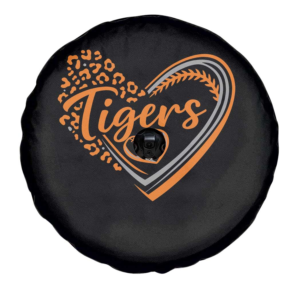 Vintage Tiger Spare Tire Cover Sports Fan Team Spirit Mascot Cute Leopard Heart TS10 Print Your Wear