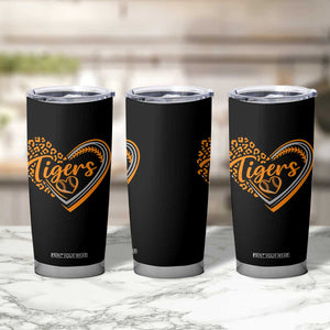 Vintage Tiger Tumbler Cup Sports Fan Team Spirit Mascot Cute Leopard Heart TS10 Print Your Wear