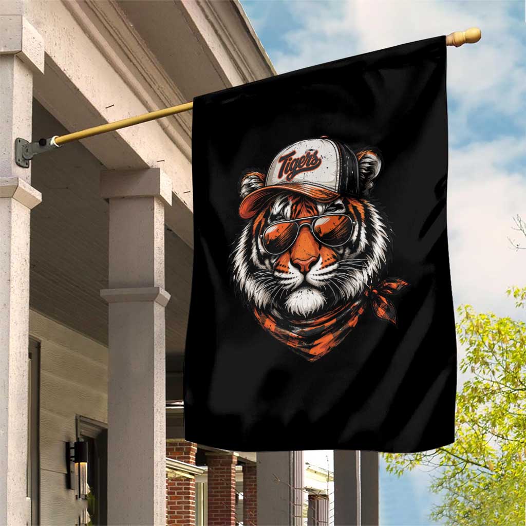 Tiger Mascot Garden Flag Vintage Sports Name TS10 Print Your Wear