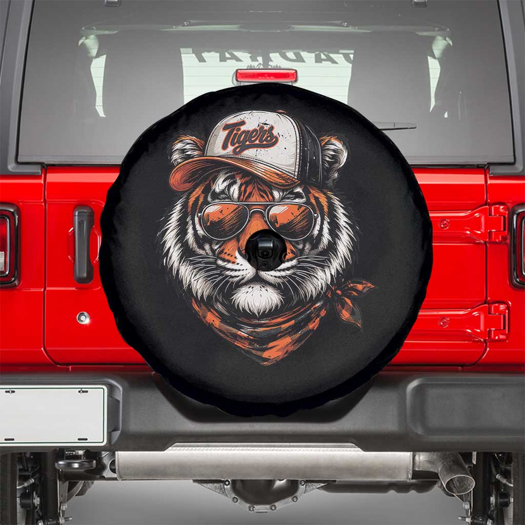 Tiger Mascot Spare Tire Cover Vintage Sports Name TS10 Black Print Your Wear