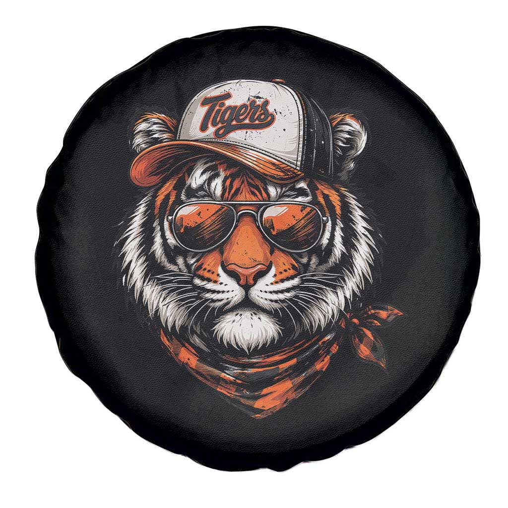 Tiger Mascot Spare Tire Cover Vintage Sports Name TS10 Print Your Wear