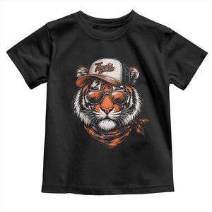 Tiger Mascot Toddler T Shirt Vintage Sports Name TS10 Black Print Your Wear