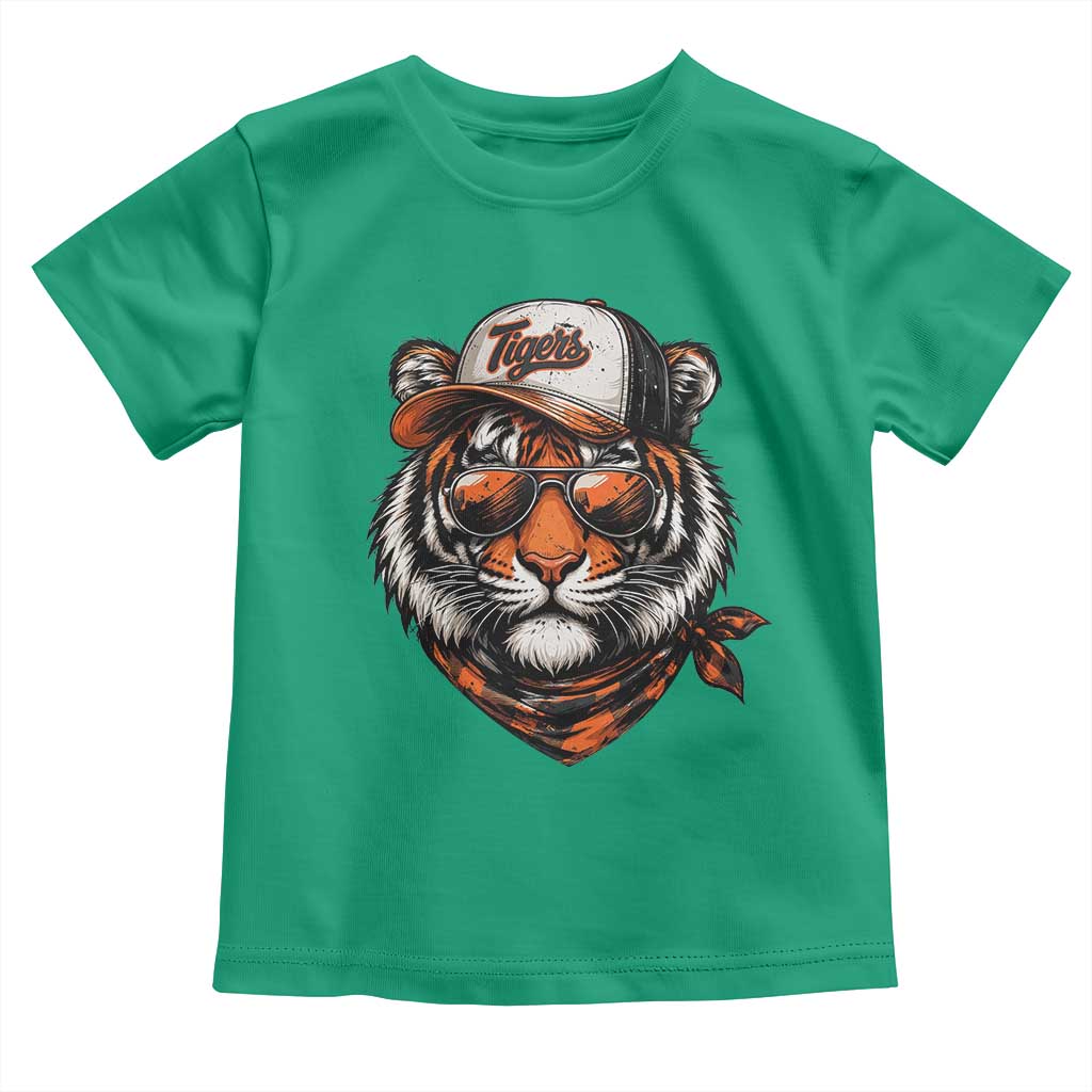 Tiger Mascot Toddler T Shirt Vintage Sports Name TS10 Irish Green Print Your Wear