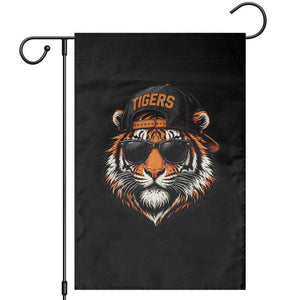 Tiger Mascot Garden Flag Vintage Sports Name Baseball Cap Sunglasses TS10 Black Print Your Wear
